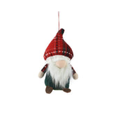 Decoris Polyester Gnome Hanging 15cm - Red/Green